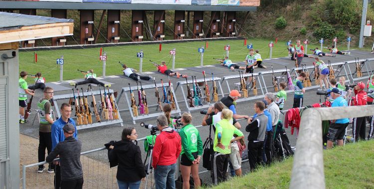 Deutsche Meisterschaften Sommerbiathlon Luftgewehr in Schmallenberg. (Foto: Herta Zeiler / OSB)